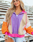 Remy Patchwork Full Zipped Hoodie