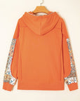 Myrassa Side Slit Drawstring Hoodie