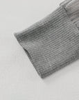 Elizabeth Crewneck Ribbed top Long Sleeve Top