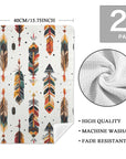 Southwestern Feathers Set of 2 Dish Towels Made in America