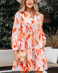 Sierra Print Long Sleeve Dress
