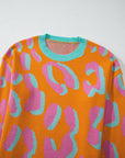 Sophia Colorblock Ribbed Edge Sweater