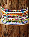 Ashlyn Layered Beaded anklet Set