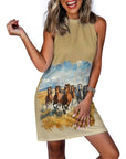 Baha Ranch Runnin' Free Sleeveless Mini Dress