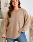 Abby Shoulder Knit Tunic PLUS Top