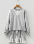Amelia Patchwork Drop Shoulder Pullover