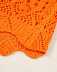 Emerson Crochet Scallop Edge Sweater