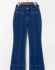 Ayleen Center Seam Deep Wash Straight Jeans