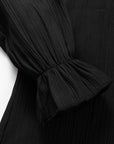 Lanabina Ripple Bubble Sleeve Blouse