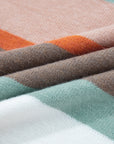 Stripe Colorblock Drop Shoulder Sweater