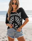 Checkerboard Peace Tee