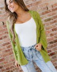 Whitley Crochet Knit Open Cardigan