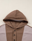 Alessia Exposed Seam Casual Hoodie