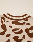 June Printed Knit Casual Sweater