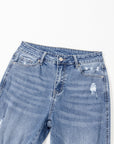 Laylani Distressed Hem Flared Jeans