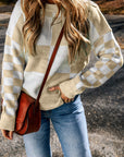Vivifira Print Drop Shoulder Sweater