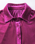 Alilana Tunic Babydoll Velvet Shirt