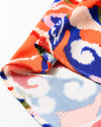 Paisley Geometric Patchwork Puff Sleeve Blouse