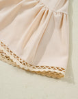 Millie Trim Boho Ruffled PLUS Shorts