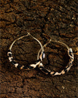 Lettie Plated Detail Hoop Earrings