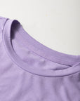 Solid Short Sleeve Crew Neck Tee