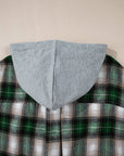 Ava Print Chest Hooded Shacket