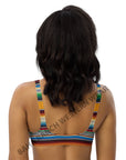 Yeehaw Mustard Serape Bikini Top