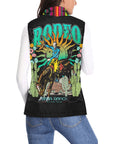 Baha Ranch Aztec Vintage Rodeo Women's Puffy Vest