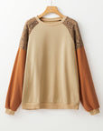 Scarlett Colorblock Drop Shoulder Sweatshirt