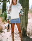 Raelyn Seam Waffle Knit Top
