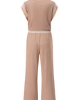 Colorblock Cap Sleeve Tee and Pants Set