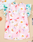 Quincy Floral Patchwork Flutter Sleeve Blouse