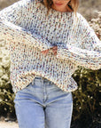 Scarlett Confetti Reversible Twist Sweater