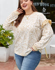 Elizabeth Ruffled arm Sweatshirt