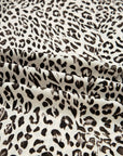 Leopard Drawstring Elastic Waist Straight Leg Pants