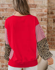 Milan Patchwork Sleeve Colorblock Sweatshirt