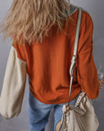 Alejandra Sleeve Ribbed Trim Sweater