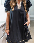 Ruth Sleeve Shift Mini Dress