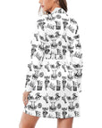Baha Ranch Cowboy Print Western Satin Robe