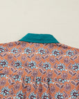 Alia Floral Contrast Collared Shirt