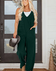 Elle Corduroy Patched Sleeveless Jumpsuit