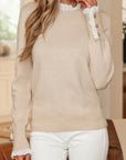 Madalyn Patchwork Cuffs Loose Sweater