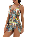 Baha Ranch Vintage Cowboy Skirted Swimsuit