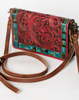 American Darling Organiser Bag Handcrafted from Crocodile Embossed Genuine Leather with YKK Zipper and Detachable Strap