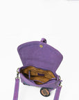 American Darling Boho Western Suede Crossbody Bag with Fringe & Geometric Embroidery