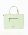 American Darling Pastel Mint Embroidered Scenic Country Tote Bag | Vintage Farm Purse