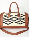 American Darling Women's Duffel Bag Western Hair On Genuine Leather Handbag and Ladies Purse