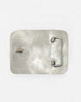 American Darling Western Belt Buckle with Turquoise Stones, Silver Tone Cowboy Belt Accessory for Men & Women
