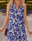 Margaret Colorblock Notched Mini Dress