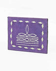 American Darling Handcrafted Genuine Leather Card Holder Wallet with Traditional Stitch Design